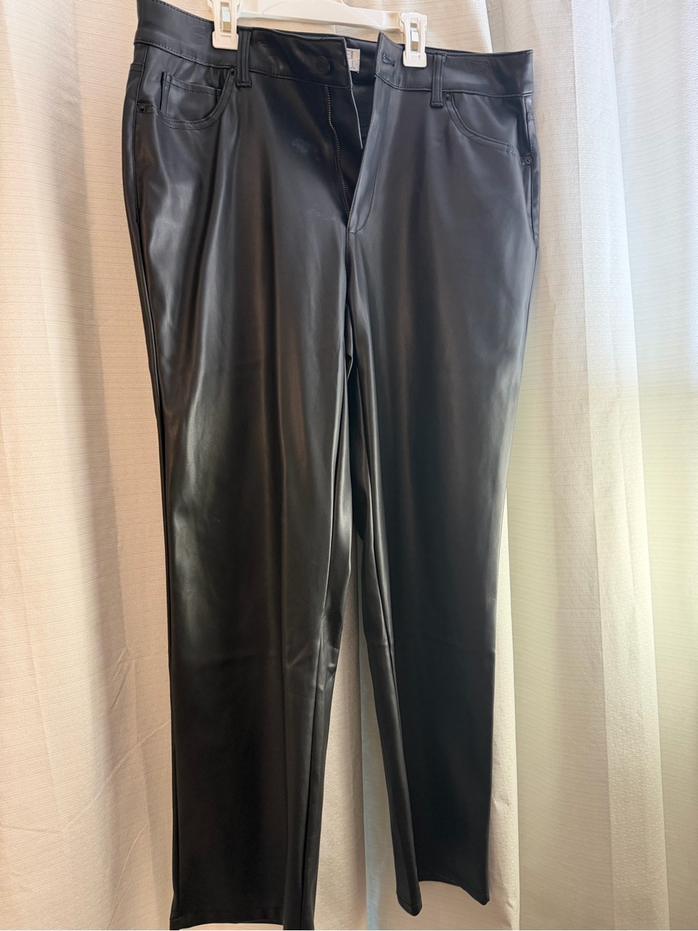 Black Faux Leather women’s Pants
